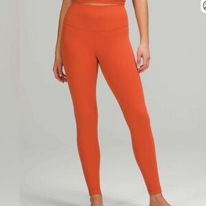Lululemon Pants Womens 6 Orange High Rise Align Leggings Yoga Athletic Gym